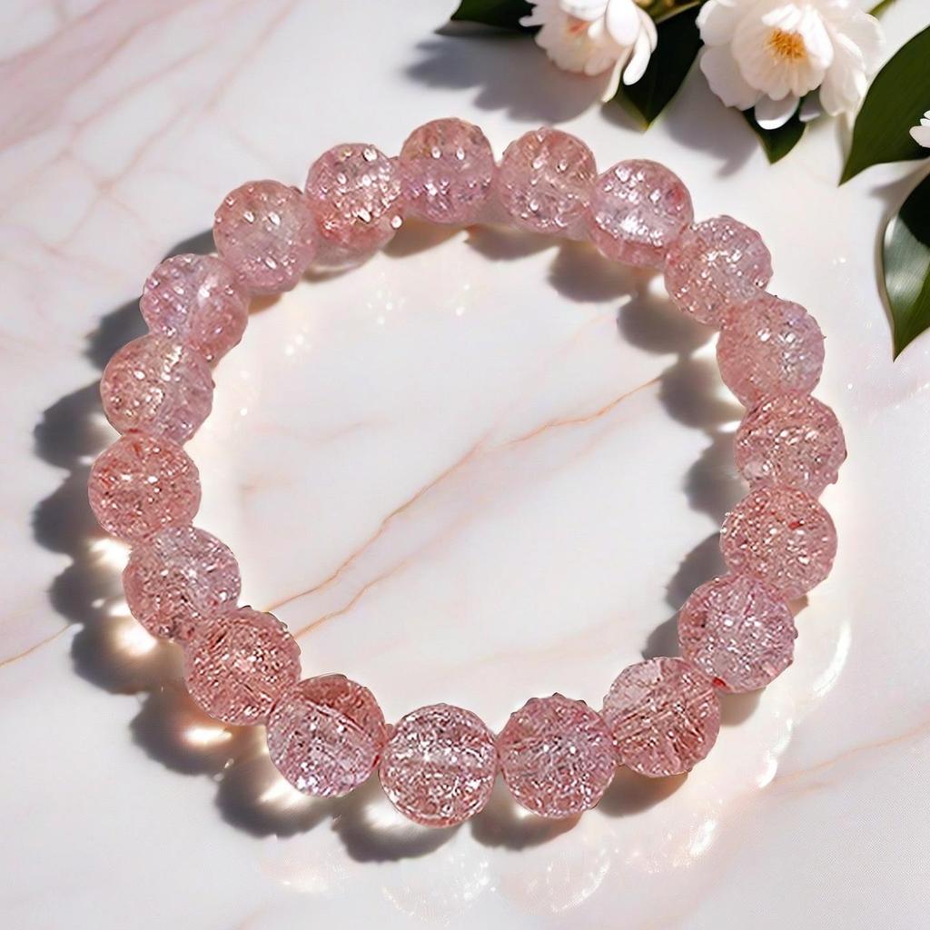 Summer Special Two-Tone Glass Beads Floral Bracelet – Luxurious & Soft Design for Women and Students