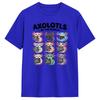 Axolotls of The World Kawaii Axolotl Educational TShirt For Unisex Street Style T Shirts O Neck Tees Oversized Wholesale Tops