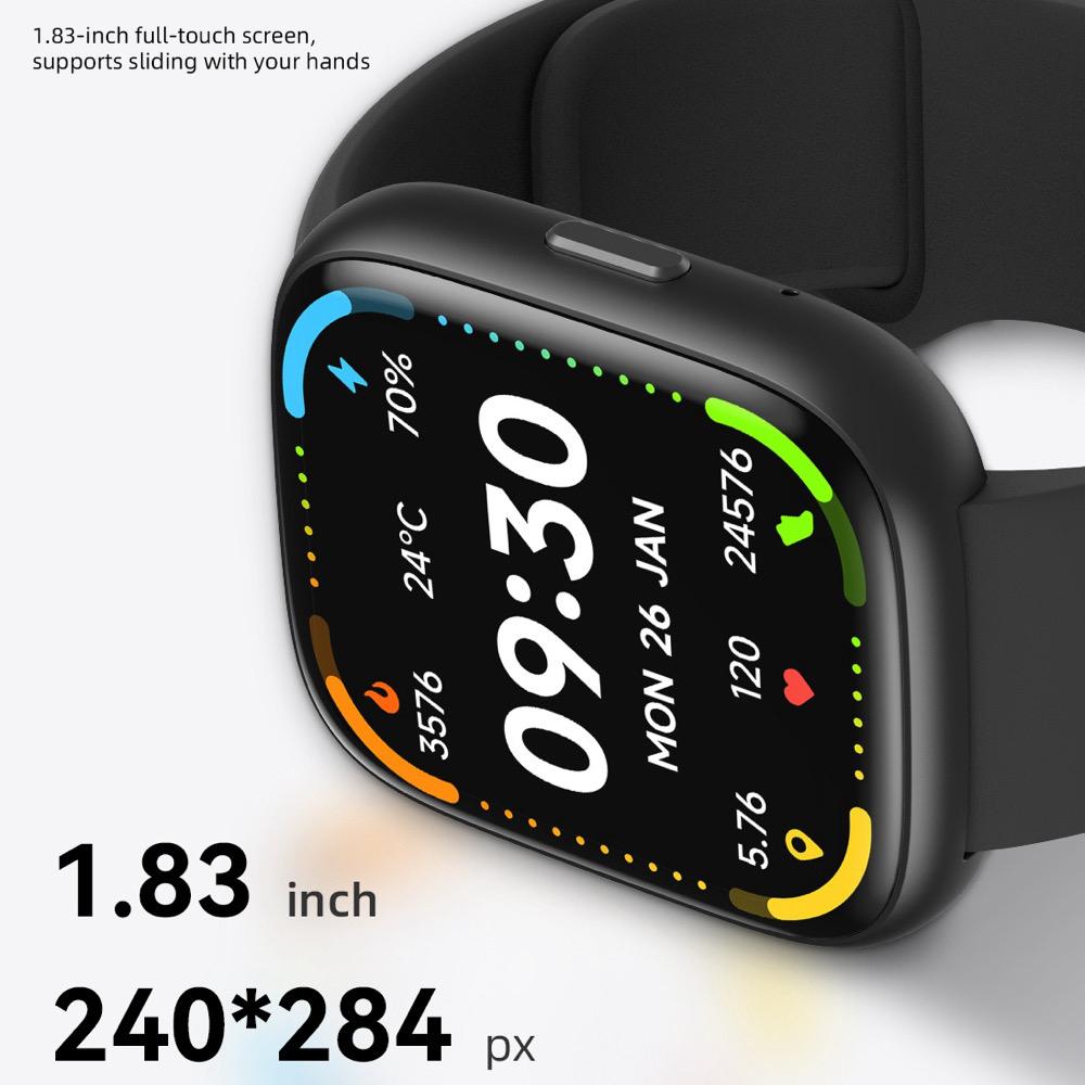 New Fashion Sports Blue Tooth Call Men Women Smart Watch Voice Assistant Waterproof Lady Heart Rate Health Weather Smartwatch