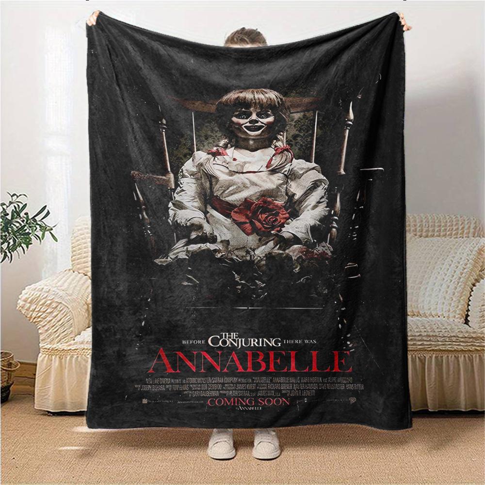 1Pc Horror Puppet Scene Blanket For Couch Bed Plush Cozy Fuzzy Blanket Super Soft Warm Blankets For Fall And Winter 0918141