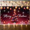 Christmas Decoration Holiday Theme Christmas Backdrop New Year Banner Light String Holiday Banner For Holiday Celebration Event