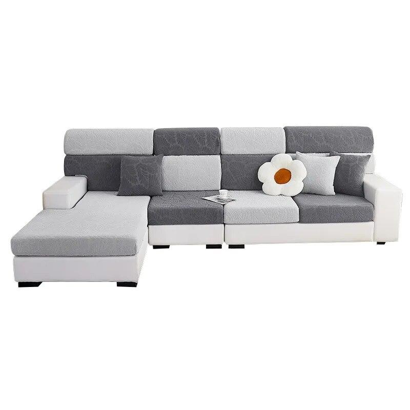 Elastyczne pokrowce na sofy do salonu, ochraniacze na narzuty z tkaniny, siedzisko w kształcie litery L, narzuta na narożną sofę z rozciągliwej tkaniny, wystrój domu