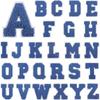 26 Pcs Blue Iron on  A-Z Shoes Embroidered  Hats