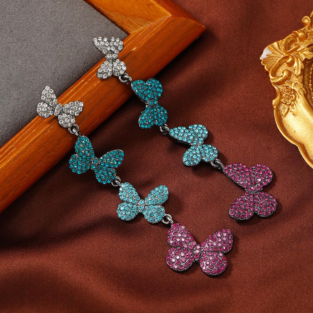 Colorful Summer Butterfly Tassel Earrings: Versatile High-End Fashion Design