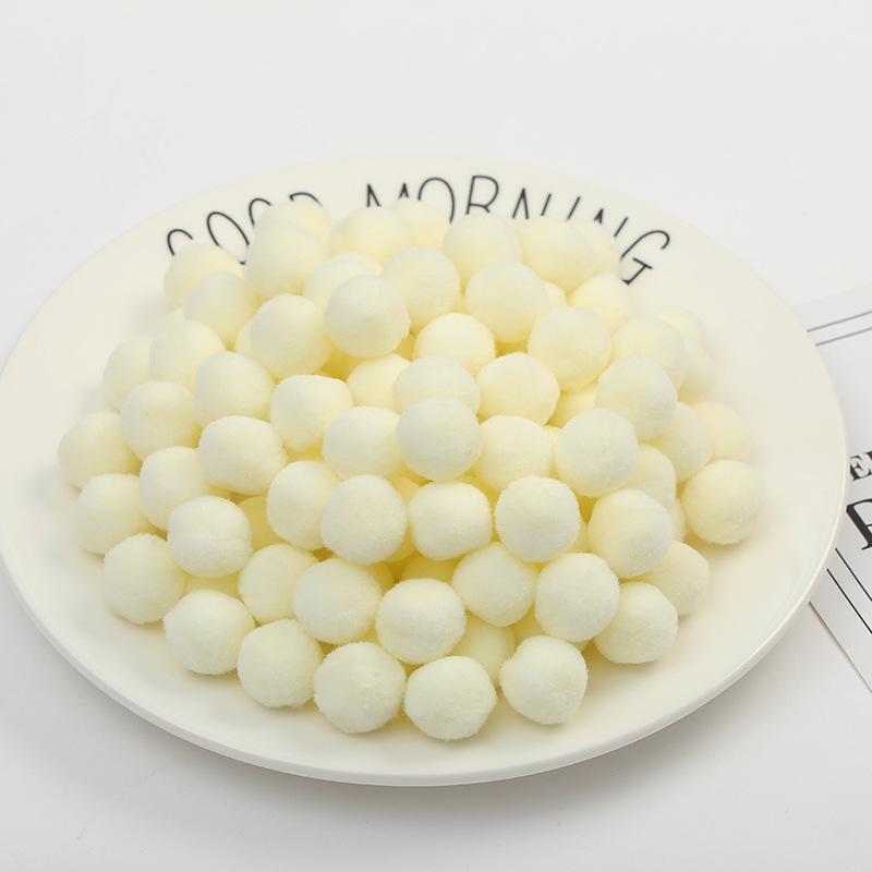 In Stock: High Elasticity Fluffy Polyester Hairball for DIY Handmade Clothing Accessories