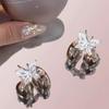 1 Pair Elegant Zirconia Decorative Earphone Parts Diy Decoration Bow  For Clip-On Earbuds Open Ear Accessories