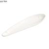 White Shaped Fish Plate Ceramic Autumn Knife Fish Long Strip Plate Steamed Fish Plate Sushi Dish Artistic Conception Tableware