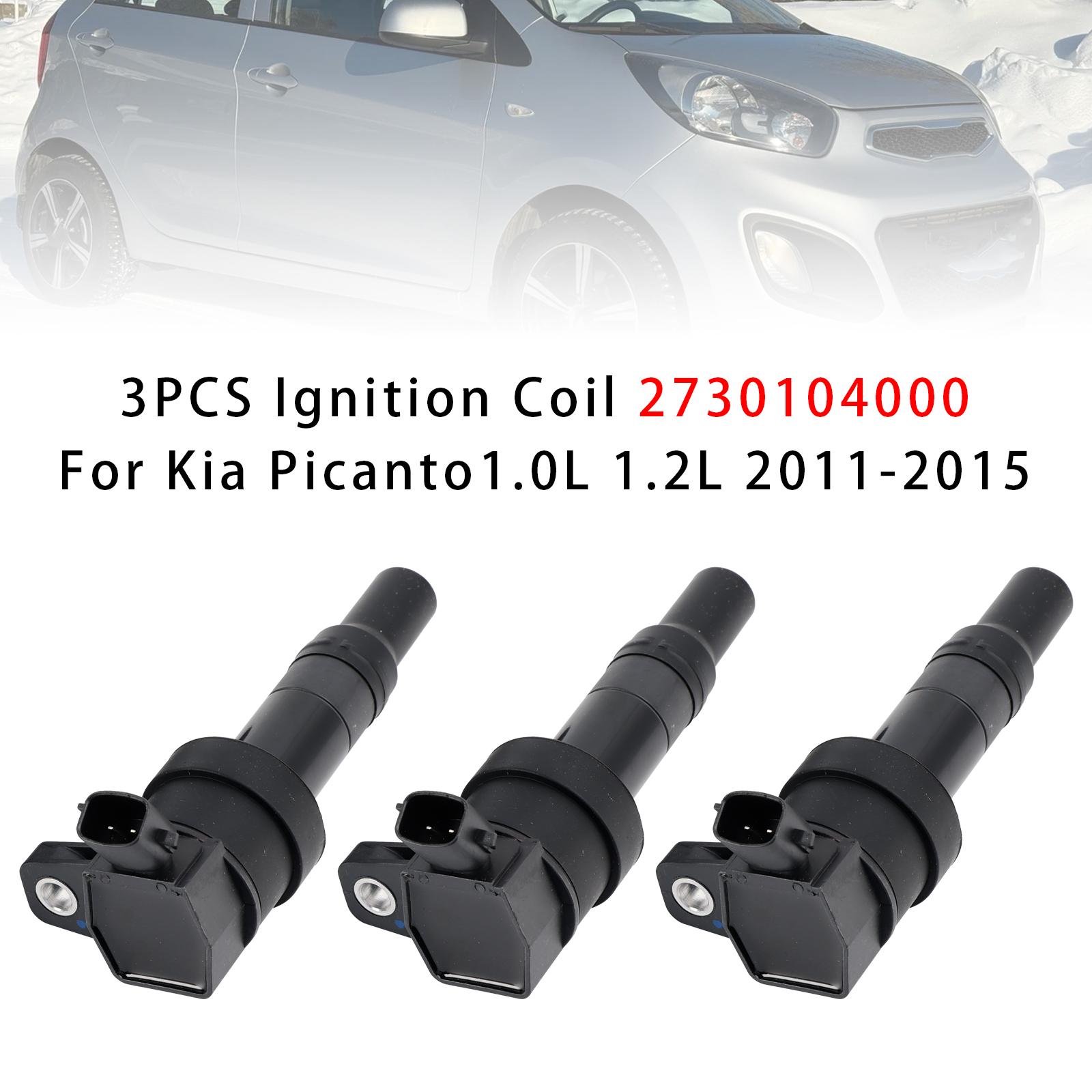 

3PCS Ignition Coil 2730104000 For Kia Picanto1.0L 1.2L 2011-2015