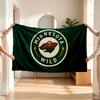 Minnesota Wild (1) Flannel Blanket a Soft Accent for the Bedroom and Living Room and a Cozy Home Gift