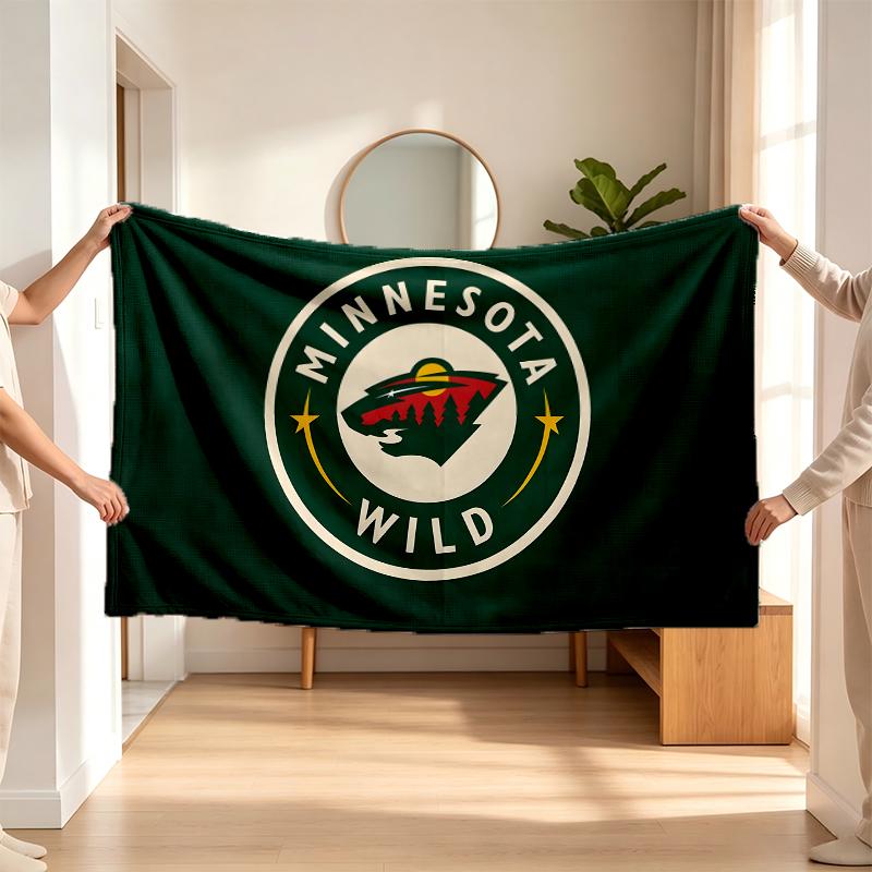 Minnesota Wild (1) Flannel Blanket a Soft Accent for the Bedroom and Living Room and a Cozy Home Gift