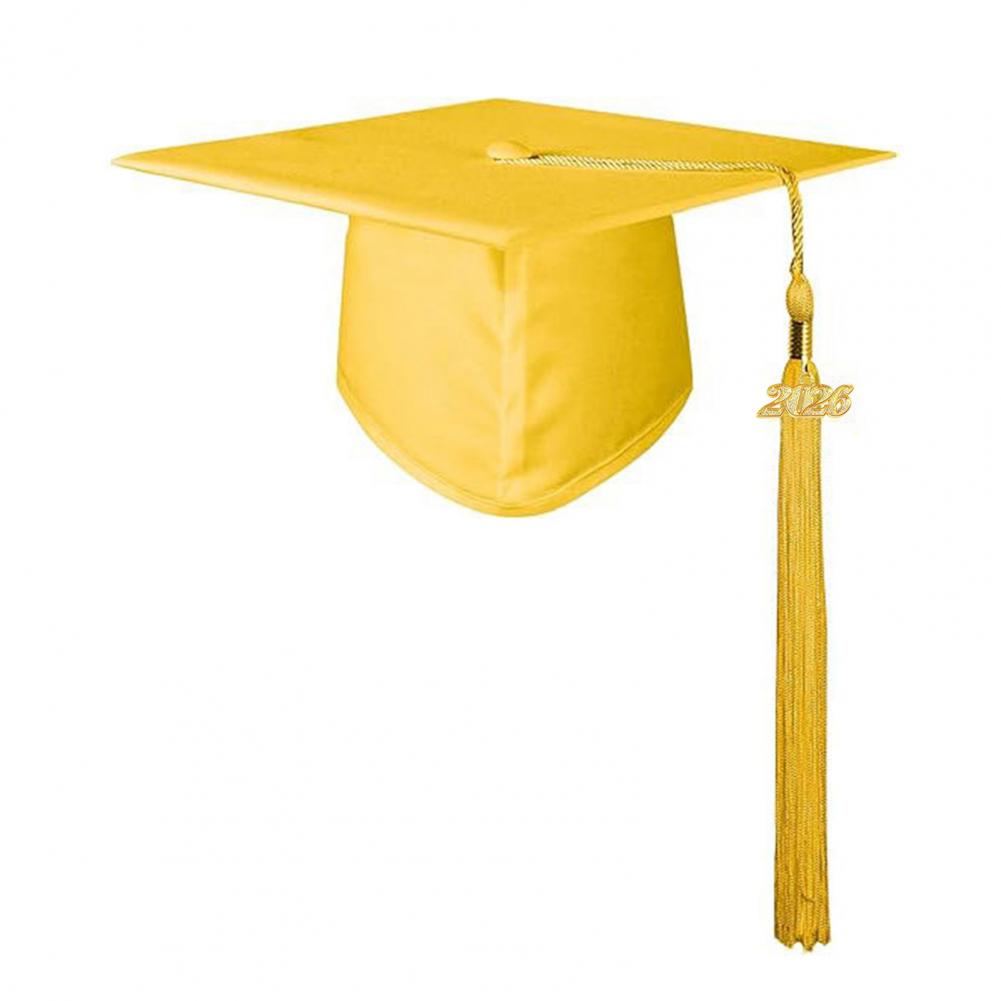 

High-quality Graduation Cap Unisex Adjustable Graduation Cap with 2026 Year Tassel Charm Adult Matte Graduation Bachelor Master