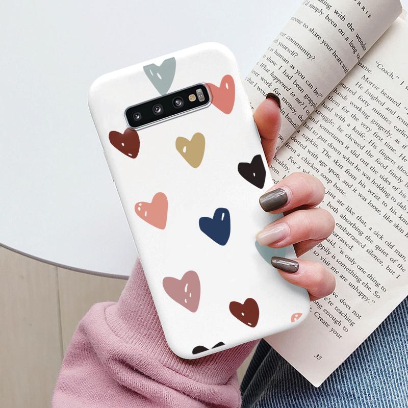 Case For Samsung Galaxy S10 S 10 Plus S10E Phone Cover Cute Cartoon Candy Painted Soft TPU Coque For Samsung S10 S10+ S10E Funda