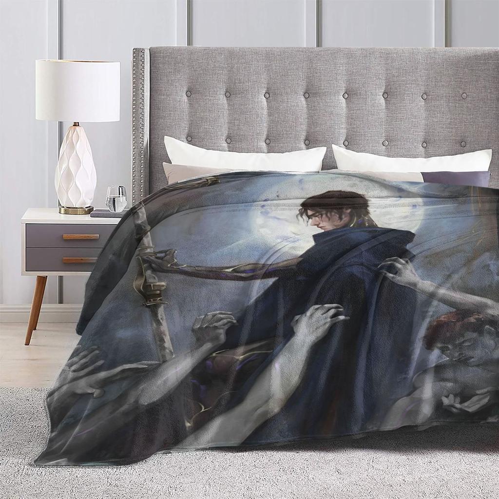 Arcane Viktor Game Blankets Quality Super Warm Throw Blanket Winter Airplane Travel Bedroom Novelty Bedspread
