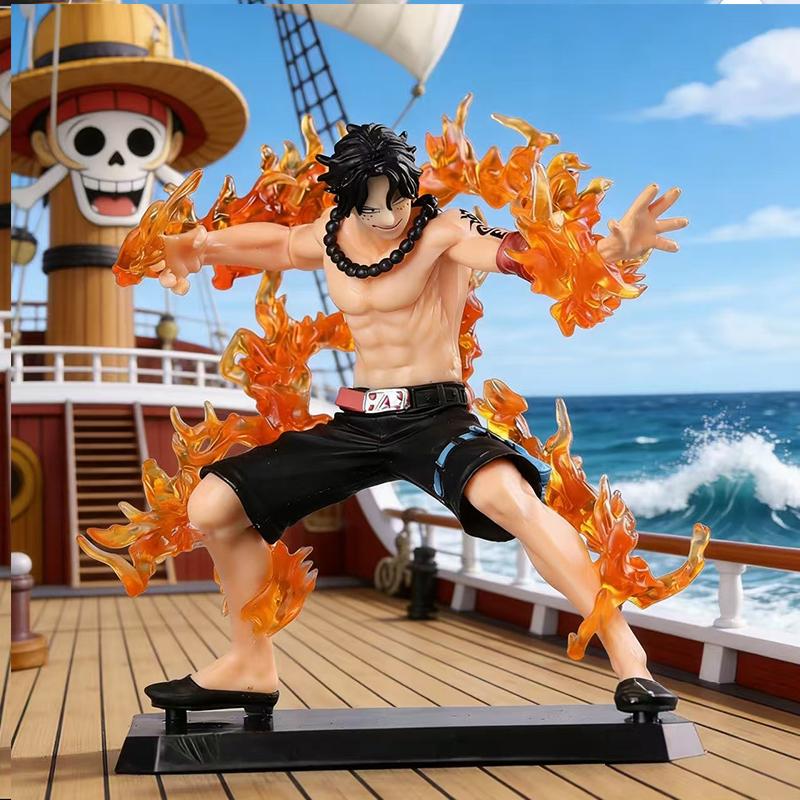 2026 Anime One Piece Portgas D Ace Battle Fire Action Figures Toys Collectible Figurines PVC Model Toy Gift for friend