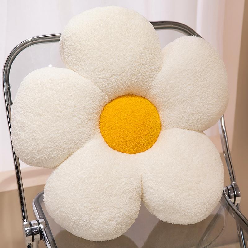 40/50/65cm Stuffed Soft Plant Five Petals Flower Plush Toys Cute Chair Car Plush Cushion Office Nap Pillow Nice Birthday Gift