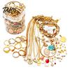 Set Collana Orecchini 35/40/45/50/60 Pezzi Vaso Misterioso di Gioielli per Donna, Scatola con Collane Anelli Braccialetti alla Moda Assortiti, Argento Casuale