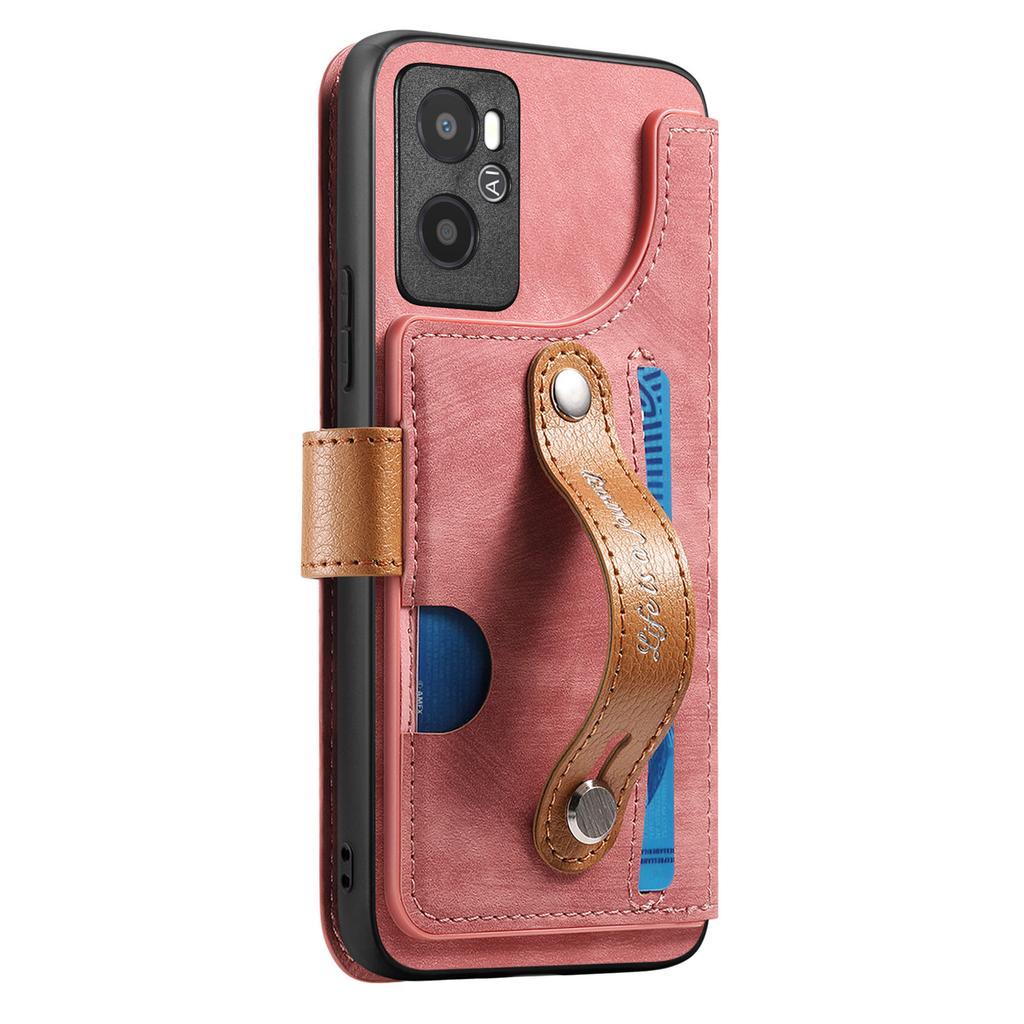 Ultimátní nárazuvzdorné pouzdro peněženka pro sérii Oppo. Realme 6/10/11/C15/C35/Oppo A53/A38/A57/A58/Reno10...| Držák karet + Stojánek + RFID ochrana