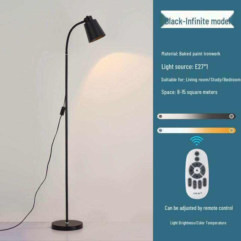 

Скандинавский минималистичный светодиодный торшер с защитой глаз и пультом дистанционного управления для гостиной, спальни, прикроватной тумбочки и кабинета. 5W Warm LED Bulb