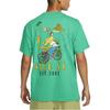 Nike T-Shirts Herren Grün Rundhals Mittlere Normale Passform FJ1142-324