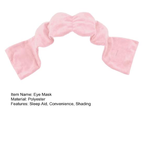 Yousheng 3D Contoured Sleep Mask with Adjustable Strap Light Blocking Eye Mask for Warm Therapy Pressure-free Sleep Mask for Side Sleeping Travel