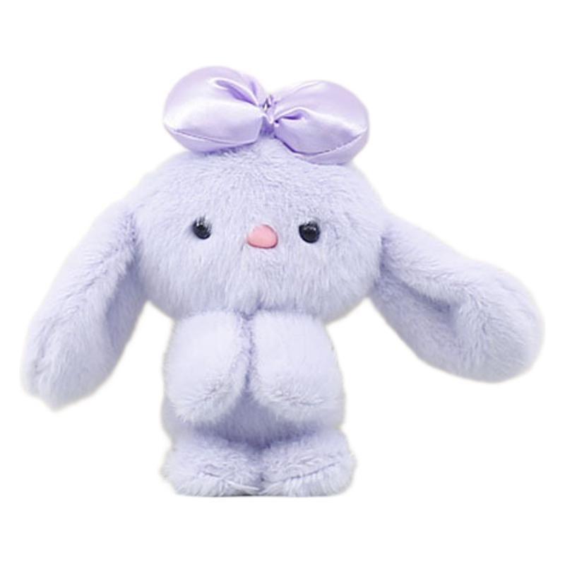 Playful Plush Bunny Keychain Doll Soft Toy With Bow In Beautiful Colors For All Ages