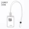 Hard Plastic ID Accessories with Lanyard Badge Holder Transparent Identification Card Holder Portable Cardholder