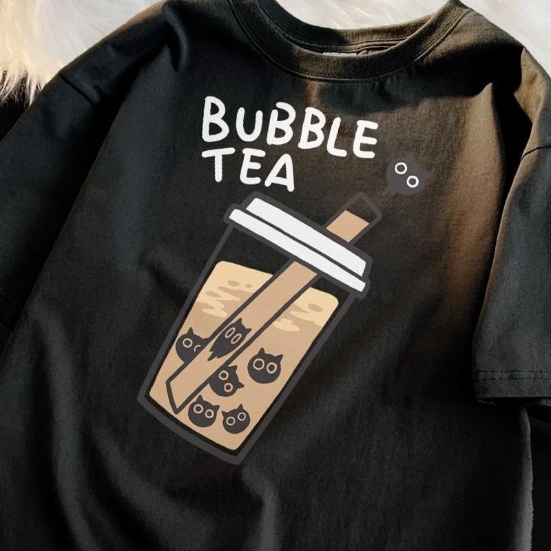 Girls Clothes Streetwear Y2k Ladies T-shirt Female Summer 2024 Women's Loose Versatile Tees Students Cute Kawaii Short-sleeved