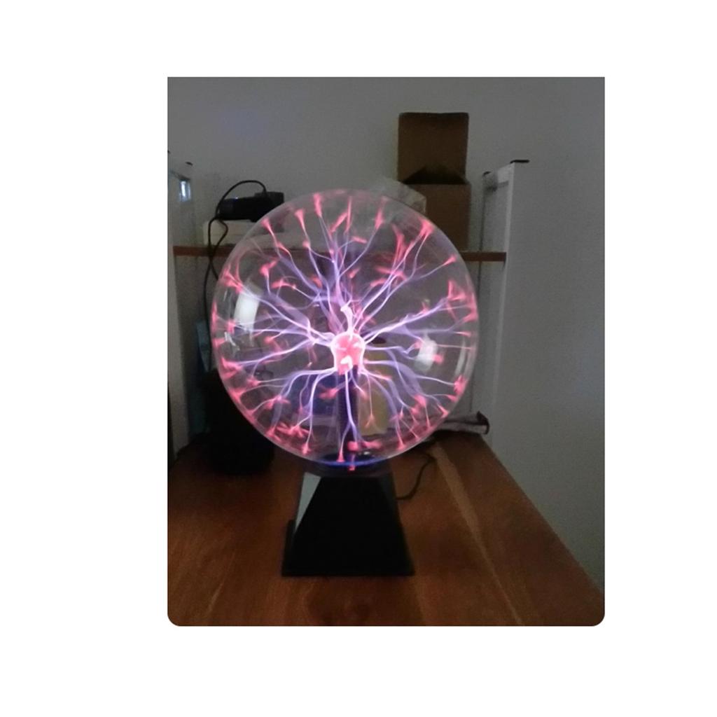 Ionic Ball 8 Inch Luminous Ball Technology Museum Launch Ball Electrostatic Ball Red Light Lightning Ball Blue Light