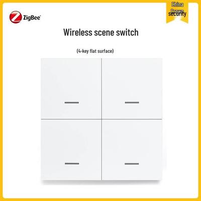 Zigbee 4-Button Stick-On Scene Switch for Home Assistant (Z2M/ZHA)