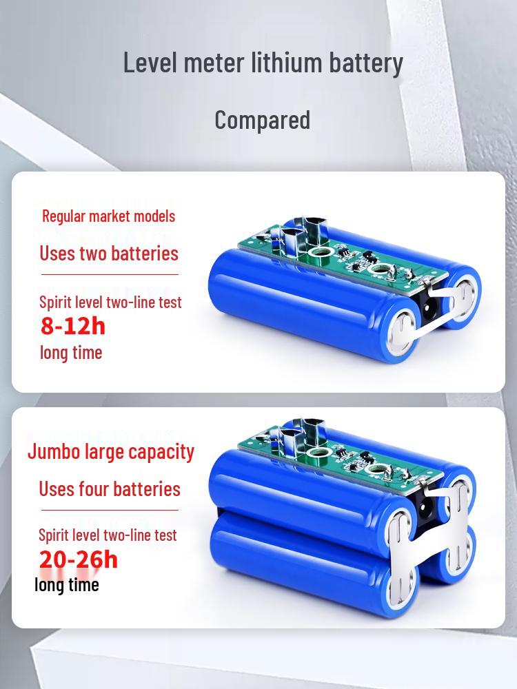 Universal Infrared Laser Level Fast-Charging Lithium Battery with Spirit Level Accessories