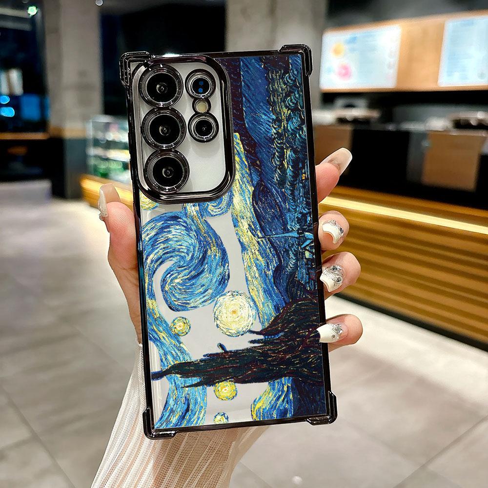 Hülle Für Galaxy S26Ultra Handyhülle Van Gogh Ölgemälde Sternenhimmel Für Samsung S26 S25 S24 S23 S21 Ultra S20 FE Plus 5G Abdeckung