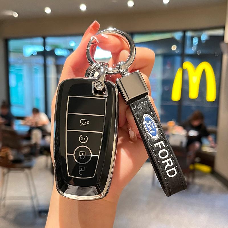 TPU Car Remote Key Case Keyless Shell Ford Fusion Mustang Explorer F150 F250 F350 EcoSport Edge S-MAX Ranger Lincoln Mondeo