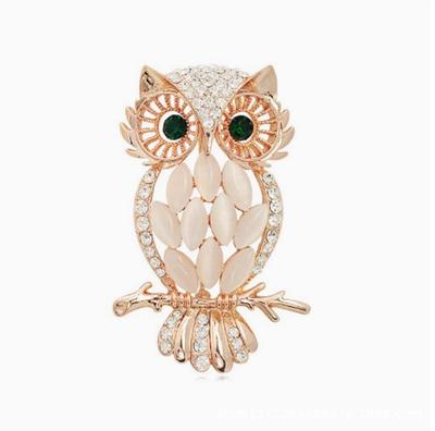 Vintage Owl Brooches for Women Men Fashion Owl Animal Pin Office Party Casual Accessory Jewelry Gifts