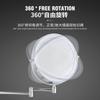 8 Inch Rechargeable Wall Mounted Bathroom Makeup Mirror with 3 Colors Lighting,Double Sided 10X Magnifying Lighted Vanity Mirror