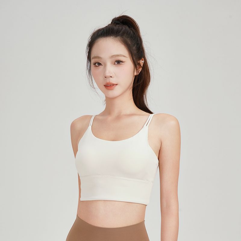 

Новинка Спортивное нижнее белье Бретельки для йоги Жилет Бюстгальтер Интегрированная фиксированная чашка Двойные бретели Красивая спина Чистое желание Ветер WX-131 fantasy White Ash XL