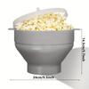 1pc Microwave Popcorn Maker-3L Large Capacity,Foldable Silicone Bowl,BPA-Free & Dishwasher Safe, Perfect for Family Movie Nights