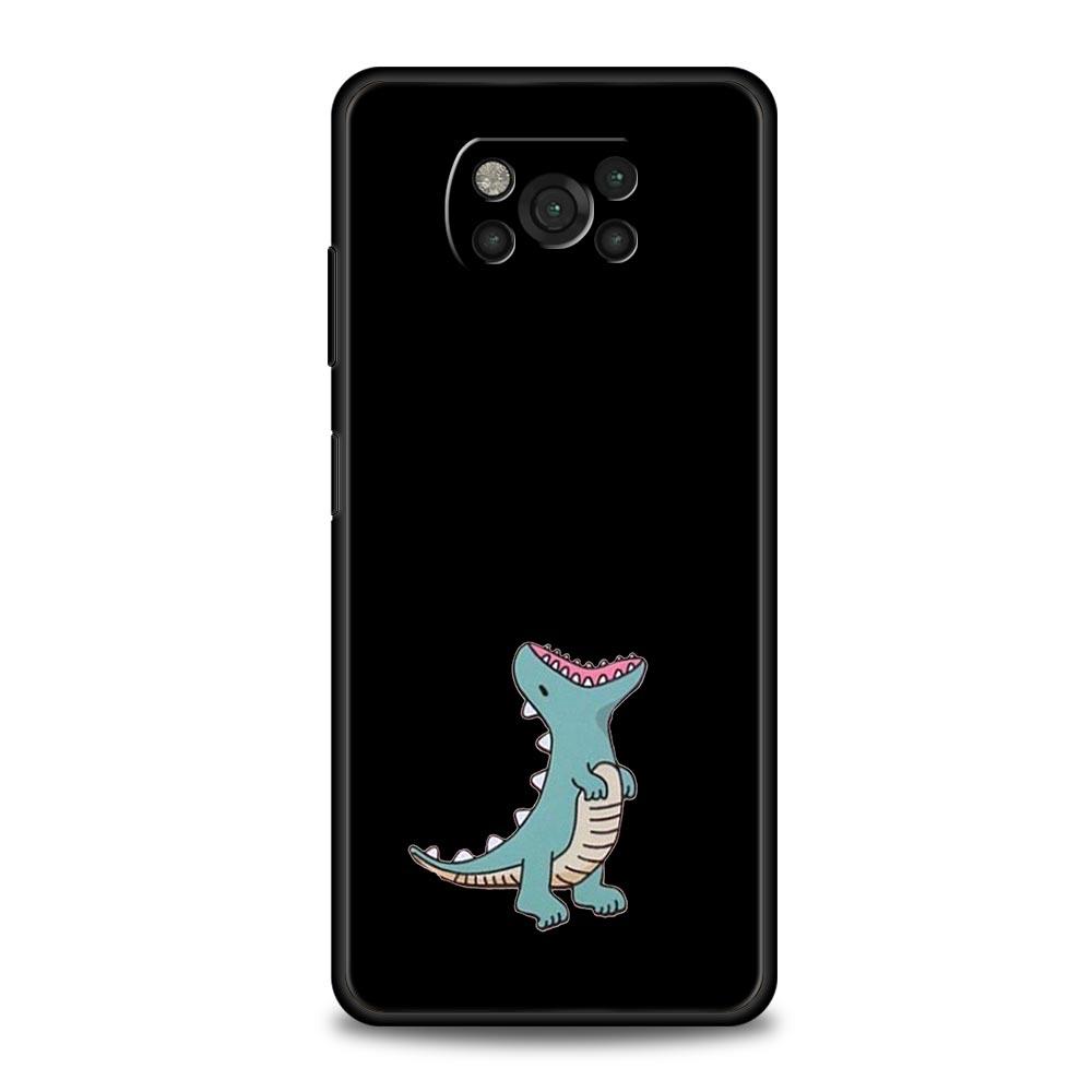 Cute Dinosaur Bear Couple For Xiaomi Poco X5 Pro Phone Case For Poco X4 X3 NFC F5 Pro F4 F3 GT M5 M4 Pro 5G M3 C51 C50 C55 Cover