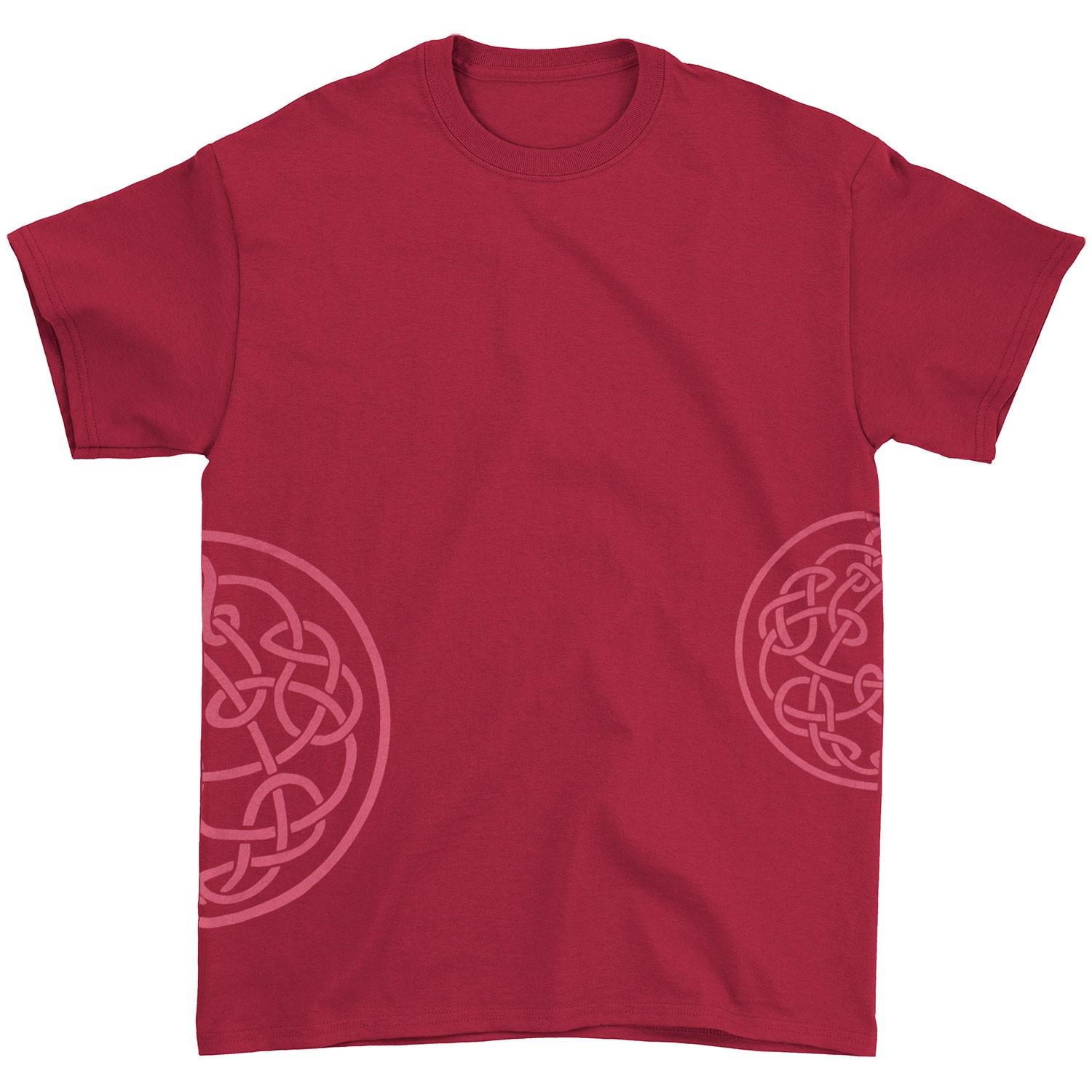 Men s King Crimson Red On Red Dual Discipline Side Wraps T-shirt X-Large Red S