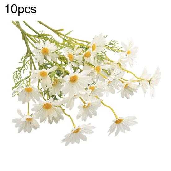 Artificial Flower Bouquet 2 or 5 Stems 21 Inch Realistic Silk Flowers with Detachable Bendable Stems UV Resistant Fake Flower Home Wedding Decor