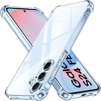 Clear Case for Samsung Galaxy S24 FE 5G Slim Soft TPU Protective Shell Cover On SamsungS24FE Samung S24FE S25FE S 24FE 25FE 5G