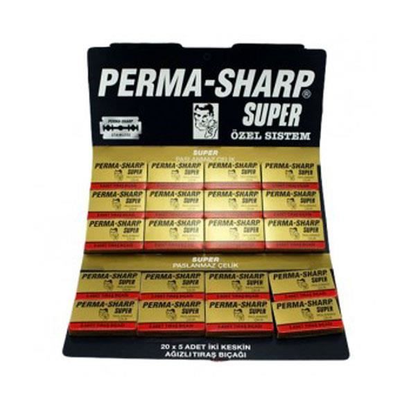 Cuchillas de afeitar de doble filo Perma-Sharp de Super (100 cuchillas)
