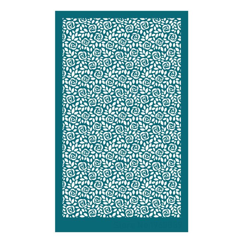 Polymer Clay Silk Screen Stencils Reusable Silkscreen Print Kit for Printing Clay Stamps Jewelry Earrings Decoration Template