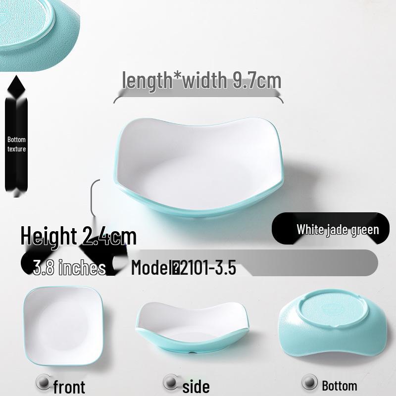 Melamine KTV Restaurant Snack & Dipping Plate - Creative Cold Dish, Imitation Porcelain