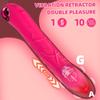Teleskopvibrator Penis Vibrator Weiblicher Masturbator Leistungsstarker AV Magic Wand Klitoris G-Punkt Vibrationsmassagegerät Weibliche Sexspielzeuge Erwachsenenbedarf