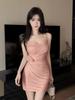Sexy Low-Cut Spaghetti Strap Bodycon Dress for Women – Slim-Fit, Figure-Hugging Nightclub & Workwear Skirt