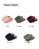 Premium Men's & Women's Warm Cotton Slippers, Non-slip Plush Indoor Silent Sandals for Autumn/Winter.