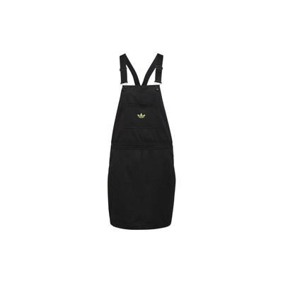 Originals Sports Lifestyle Three Stripes Workwear Style Logo Print Solid Color Sleeveless Dress Women Dresses Black HB9458