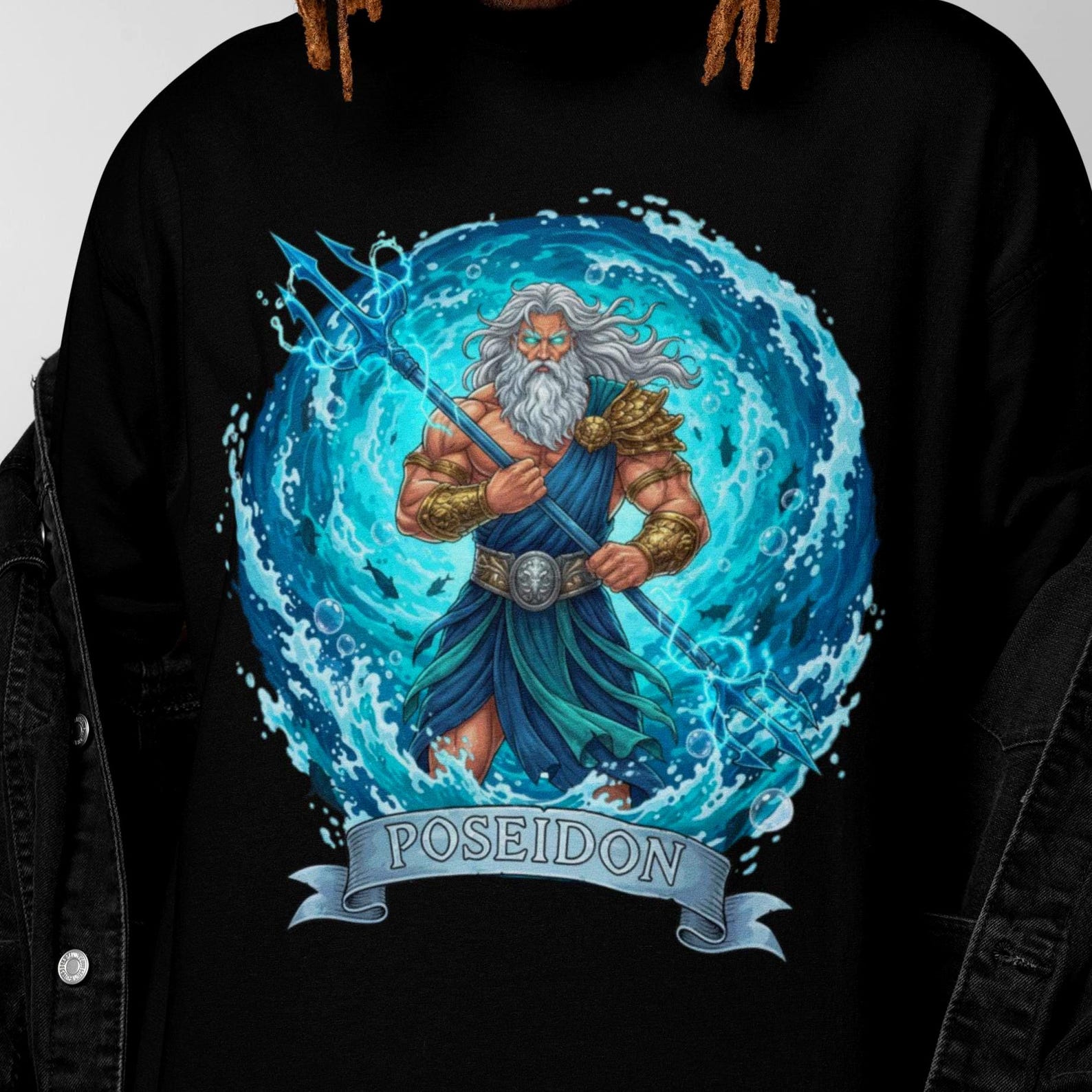 Poseidon T-Shirt | Greek Mythology | Vintage Greek God Tee 3XL