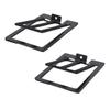 2pcs Tilted Desktop Speaker Stands 22lb Load Capacity Aluminum Alloy Speaker Riser for Bookshelf PC Speakers with Anti Vibration Pad