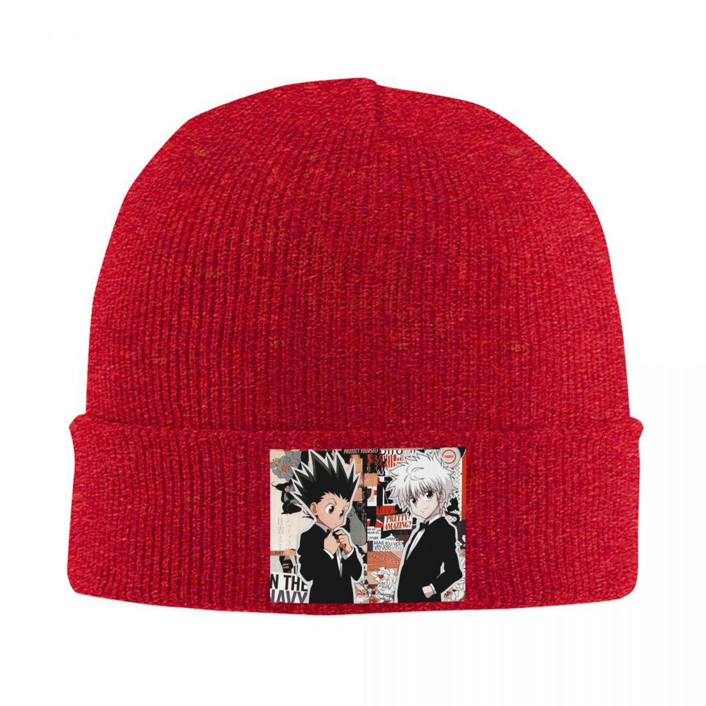 Anime HXH Hunter X Hunter Warm Knitted Cap Hip Hop Bonnet Hat Autumn Winter Outdoor Beanies Hats for Unisex Adult